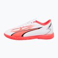 PUMA Ultra Play IT Jr Kinder Fußballschuhe puma weiß/puma schwarz/fire orchid 11