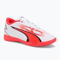 PUMA Ultra Play IT Jr Kinder Fußballschuhe puma weiß/puma schwarz/fire orchid