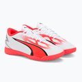 PUMA Ultra Play IT Jr Kinder Fußballschuhe puma weiß/puma schwarz/fire orchid 4