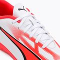 PUMA Ultra Play IT Jr Kinder Fußballschuhe puma weiß/puma schwarz/fire orchid 8