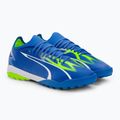 Herren PUMA Ultra Match TT Fußballschuhe ultra blau/puma weiß/pro grün 4