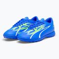 PUMA Ultra Play TT Jr Kinder Fußballschuhe ultra blau/puma weiß/pro grün 8