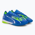 Herren PUMA Ultra Match IT Fußballschuhe ultra blau/puma weiß/pro grün 4