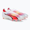 PUMA Ultra Ultimate FG/AG Herren Fußballschuhe puma weiß/pum schwarz/fire orchid 4