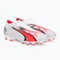 PUMA Ultra Match Ll FG/AG Jr Kinder Fußballschuhe puma weiß/puma schwarz/fire orchid 4