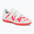 PUMA Future Play IT V Jr Kinder Fußballschuhe puma weiß/feuerorchidee