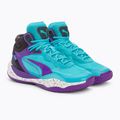 Herren Basketballschuhe PUMA Playmaker Pro Mid lila glimmer/hell aqua/stark grau/weiß 4