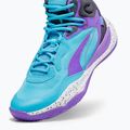 Herren Basketballschuhe PUMA Playmaker Pro Mid lila glimmer/hell aqua/stark grau/weiß 10