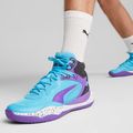 Herren Basketballschuhe PUMA Playmaker Pro Mid lila glimmer/hell aqua/stark grau/weiß 13