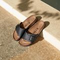 Slides Schlappen  Damen BIRKENSTOCK Catalina BS BF Narrow black 3