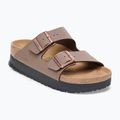 Badelatschen BIRKENSTOCK Arizona Flex Platform Birko-Flor mocca