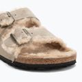 BIRKENSTOCK Arizona Shearling SL Regular taupe flip-flops 7
