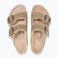 BIRKENSTOCK Arizona Shearling SL Regular taupe flip-flops 10