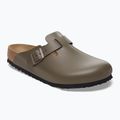 Badeschuhe BIRKENSTOCK Boston NL Regular smooth leather concrete gray