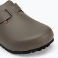 Badeschuhe BIRKENSTOCK Boston NL Regular smooth leather concrete gray 7
