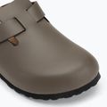Badeschuhe BIRKENSTOCK Boston NL Narrow smooth leather concrete gray 7