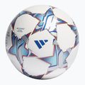 adidas UCL League 23/24 Fußball weiß/silbermetallic/helles cyan/royal blau Größe 4 2