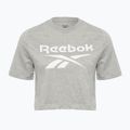 Shirt Damen Reebok Identity Big Logo Crop Tee medium grey heather