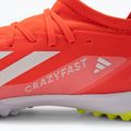 Herren adidas X Crazyfast League TF Fußballschuhe Solar Rot/Cloud Weiß/Team Solar Gelb 8