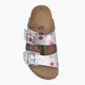 BIRKENSTOCK Kinder-Flip-Flops Arizona BF Narrow electric metallic dots silber 5
