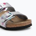 BIRKENSTOCK Kinder-Flip-Flops Arizona BF Narrow electric metallic dots silber 7