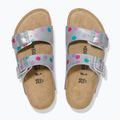 BIRKENSTOCK Kinder-Flip-Flops Arizona BF Narrow electric metallic dots silber 3