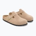 Badelatschen BIRKENSTOCK Boston Suede Leather sandcastle 3