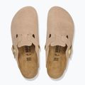 Badelatschen BIRKENSTOCK Boston Suede Leather sandcastle 4