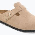 Badelatschen BIRKENSTOCK Boston Suede Leather sandcastle 6
