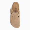 Badelatschen BIRKENSTOCK Boston Suede Leather sandcastle 5