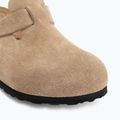 Badelatschen BIRKENSTOCK Boston Suede Leather sandcastle 7