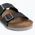Badelatschen BIRKENSTOCK Arizona Birko-Flor black/light gray 7