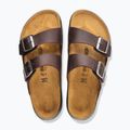 Herren-Badelatschen BIRKENSTOCK Arizona Crosstown Oiled Leather Regular habana/black 4
