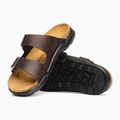 Herren-Badelatschen BIRKENSTOCK Arizona Crosstown Oiled Leather Regular habana/black 5