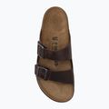 Herren-Badelatschen BIRKENSTOCK Arizona Crosstown Oiled Leather Regular habana/black 5