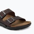 Herren-Badelatschen BIRKENSTOCK Arizona Crosstown Oiled Leather Regular habana/black 7