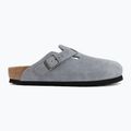 Badelatschen BIRKENSTOCK Boston Suede Leather stone blue 2
