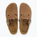 Badelatschen BIRKENSTOCK Boston Suede Leather dark tea 4