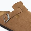 Badelatschen BIRKENSTOCK Boston Suede Leather dark tea 6