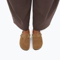 Badelatschen BIRKENSTOCK Boston Suede Leather dark tea 7