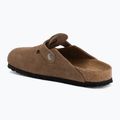 Badelatschen BIRKENSTOCK Boston Suede Leather dark tea 3