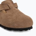 Badelatschen BIRKENSTOCK Boston Suede Leather dark tea 7