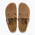 Badelatschen BIRKENSTOCK Boston Suede Leather dark tea 4