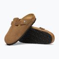 Badelatschen BIRKENSTOCK Boston Suede Leather dark tea 5