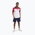 Poloshirt Herren FILA Lianshan Blocked bright white-true red 2