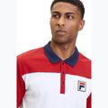 Poloshirt Herren FILA Lianshan Blocked bright white-true red 4