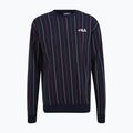 Herren Hoodie Sweatshirt FILA Lobito Pinstriped Crew black iris/two color stiped 5