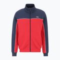 Sweatshrit Hoodie Herren FILA Latimer Blocked Track black iris/true red