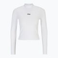 FILA Linnuse Cropped Turtle Neck Damen Langarmshirt hellweiß