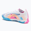 Fußballschuhe PUMA Ultra 5 Match Vol. Up TT puma white/luminous blue/poison pink/fizzy melon 3